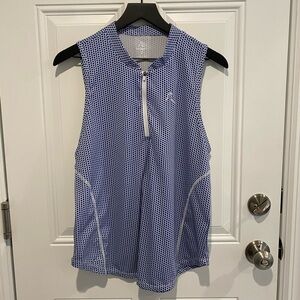 Rhoback Don’t Mess With Texas Sleeveless Performance Qzip Women’s Size Large